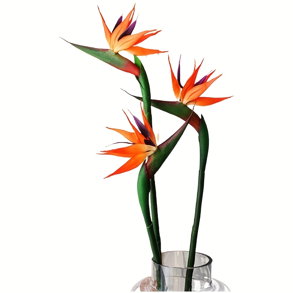 Bird Paradise Strelitzia - 3 pezzi di uccelli artificiali del