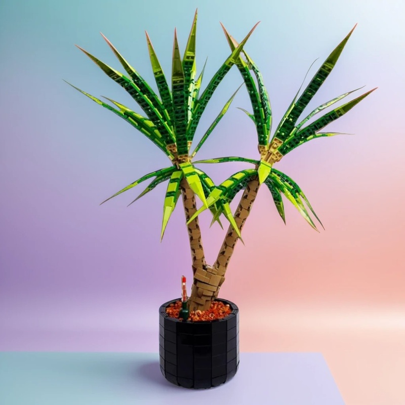 Dracaena Marginata - 1961 Pezzi MOC Castello Medievale Dracaena