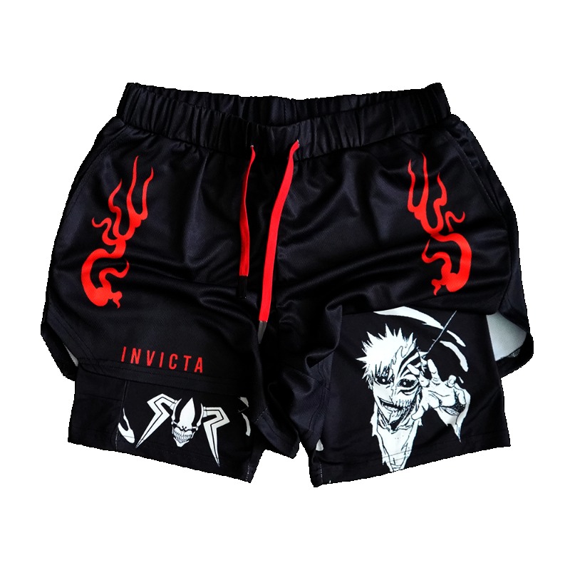Aglaonema Red - Pantaloncini a compressione 2-in-1 Anime BLEACH