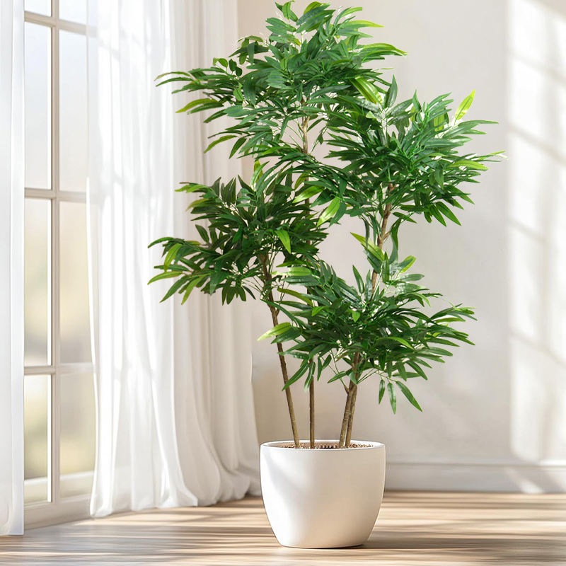 Ficus Lyrata Tree - Albero di bambù artificiale grande da