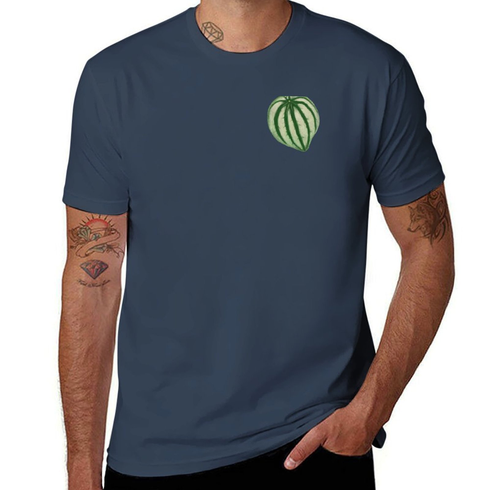 Peperomia Watermelon - T-shirt Peperomia Watermelon con stampa artistica