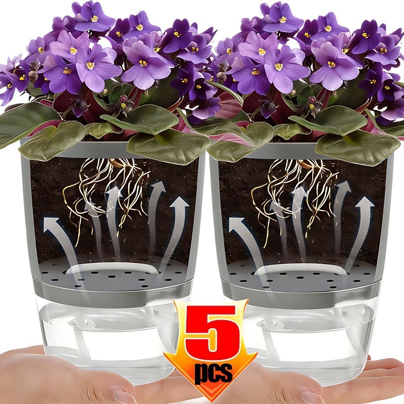 Aloe Vera Pot - Vaso per Fiori Autoirrigante in Plastica