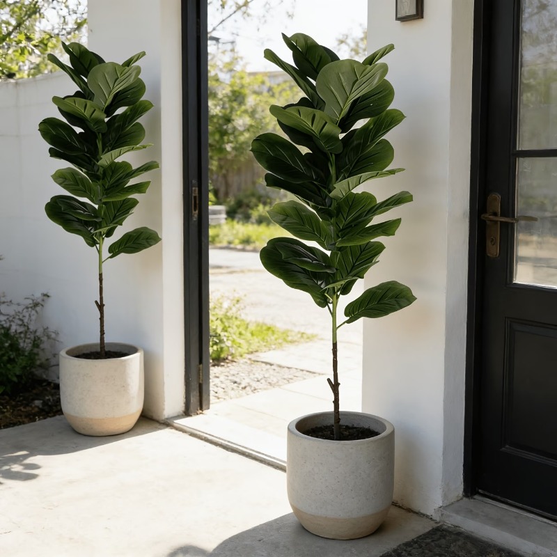 Ficus Lyrata Tree - 1 Pezzo Albero Artificiale di Ficus