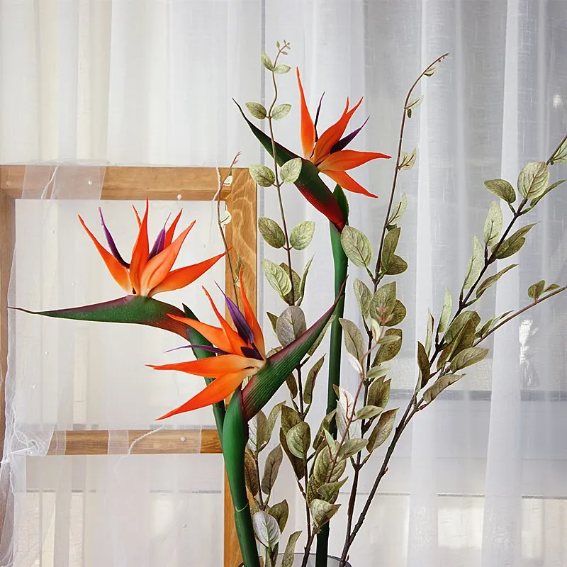 Bird Paradise Strelitzia - 80CM artificiale reale tocco fiore uccello