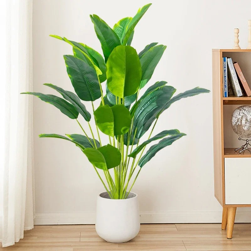 Ficus Lyrata Tree - Piante Artificiali 67-112cm, Grandi Palme Tropicali