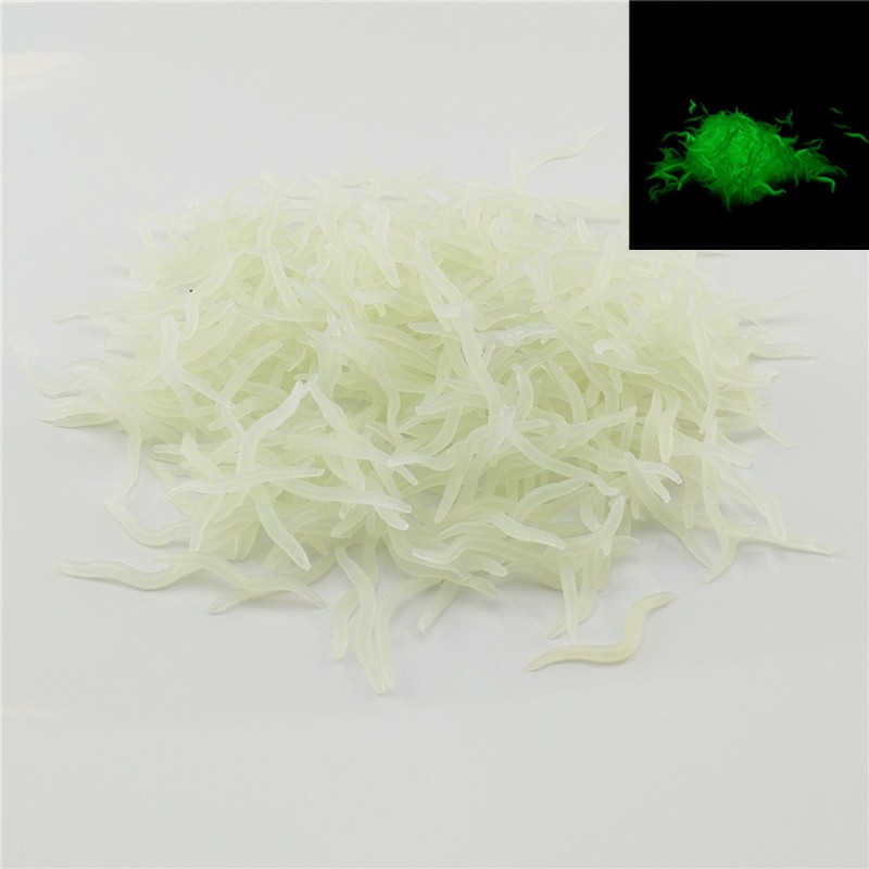 Aglaonema Red - 60pcs 4cm pesca Silicone simulazione luminosa