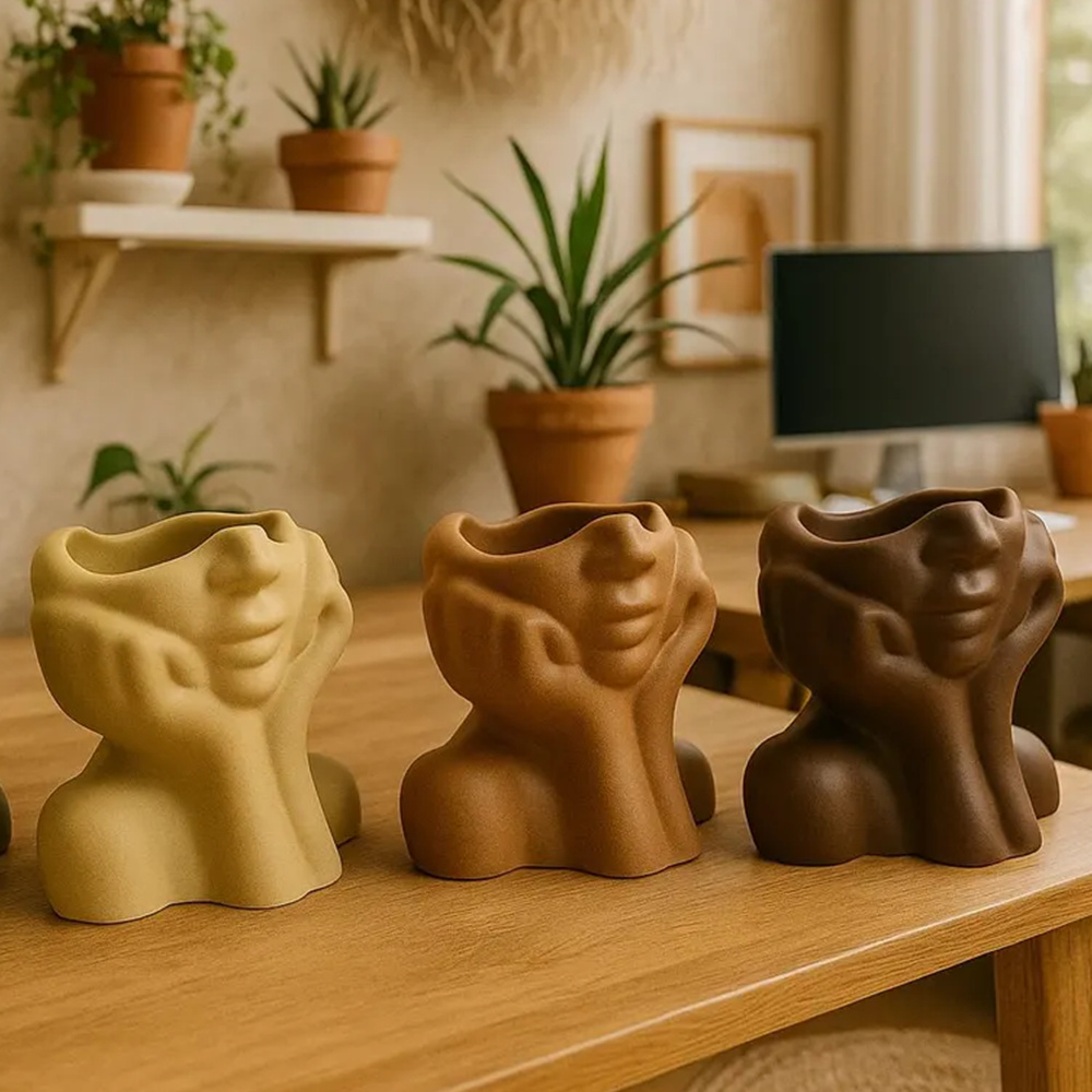 Faccia astratta Fioriera Vaso  - Echeveria Succulent recensione e prezzo