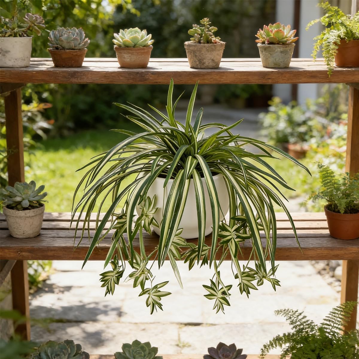 4 Pezzi di Piante Artificiali  - Spider Plant Hanging recensione e prezzo