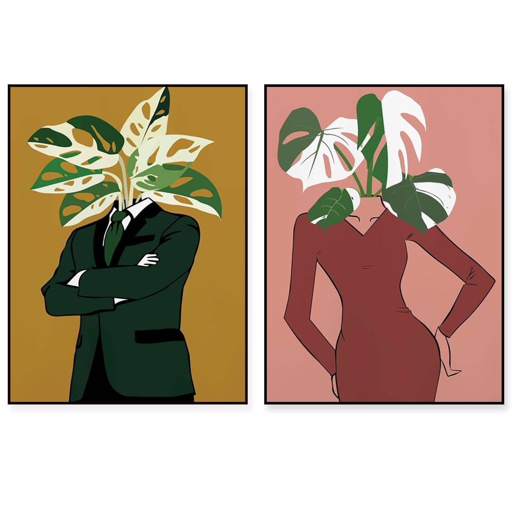 Monstera Albo in un poster di  - Monstera Adansonii recensione e prezzo