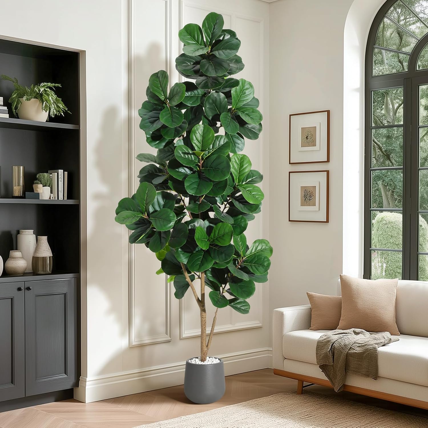 Albero di fico artificiale con - Ficus Lyrata Tree recensione e prezzo