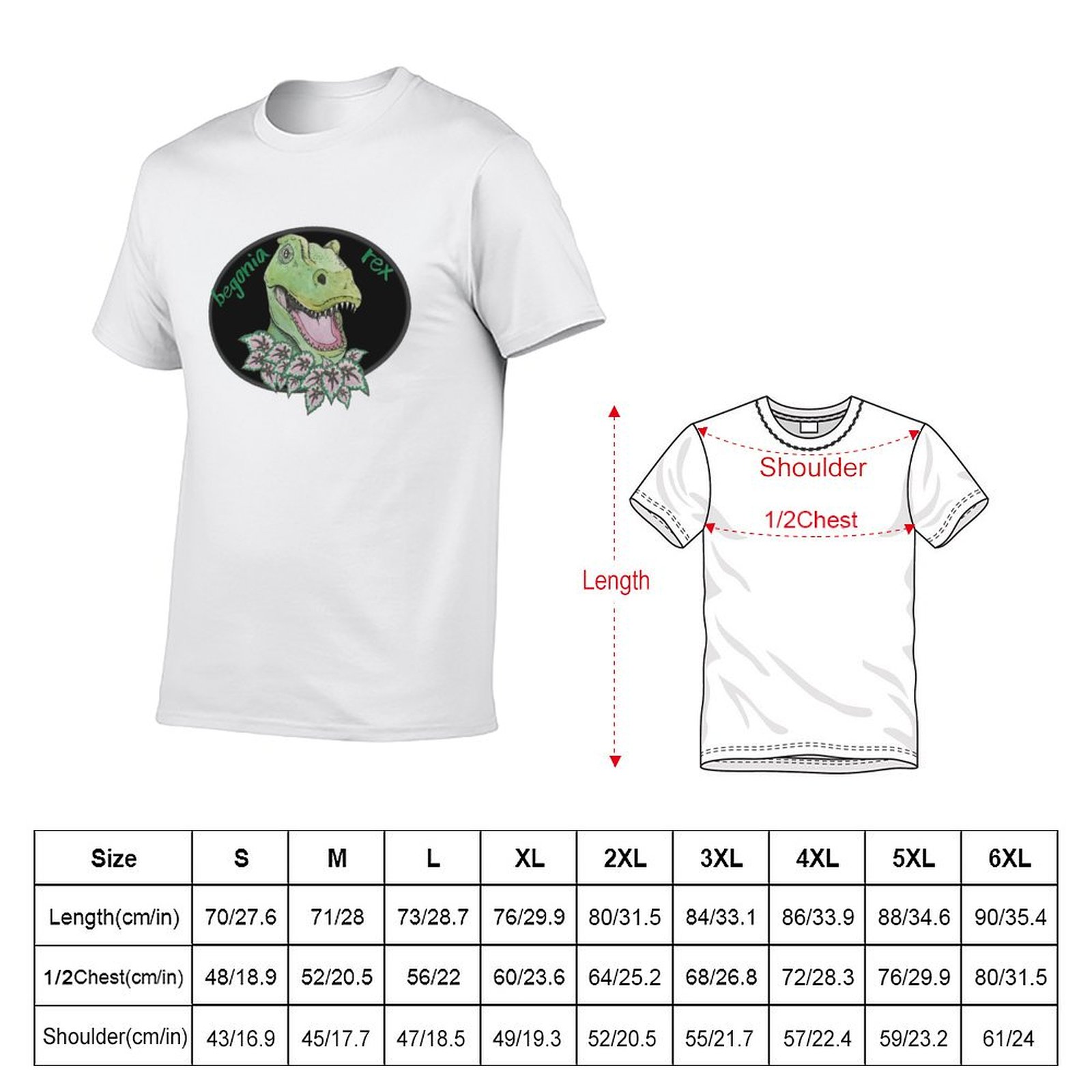 T-shirt T rex begonia, magliet - Begonia Rex recensione e prezzo
